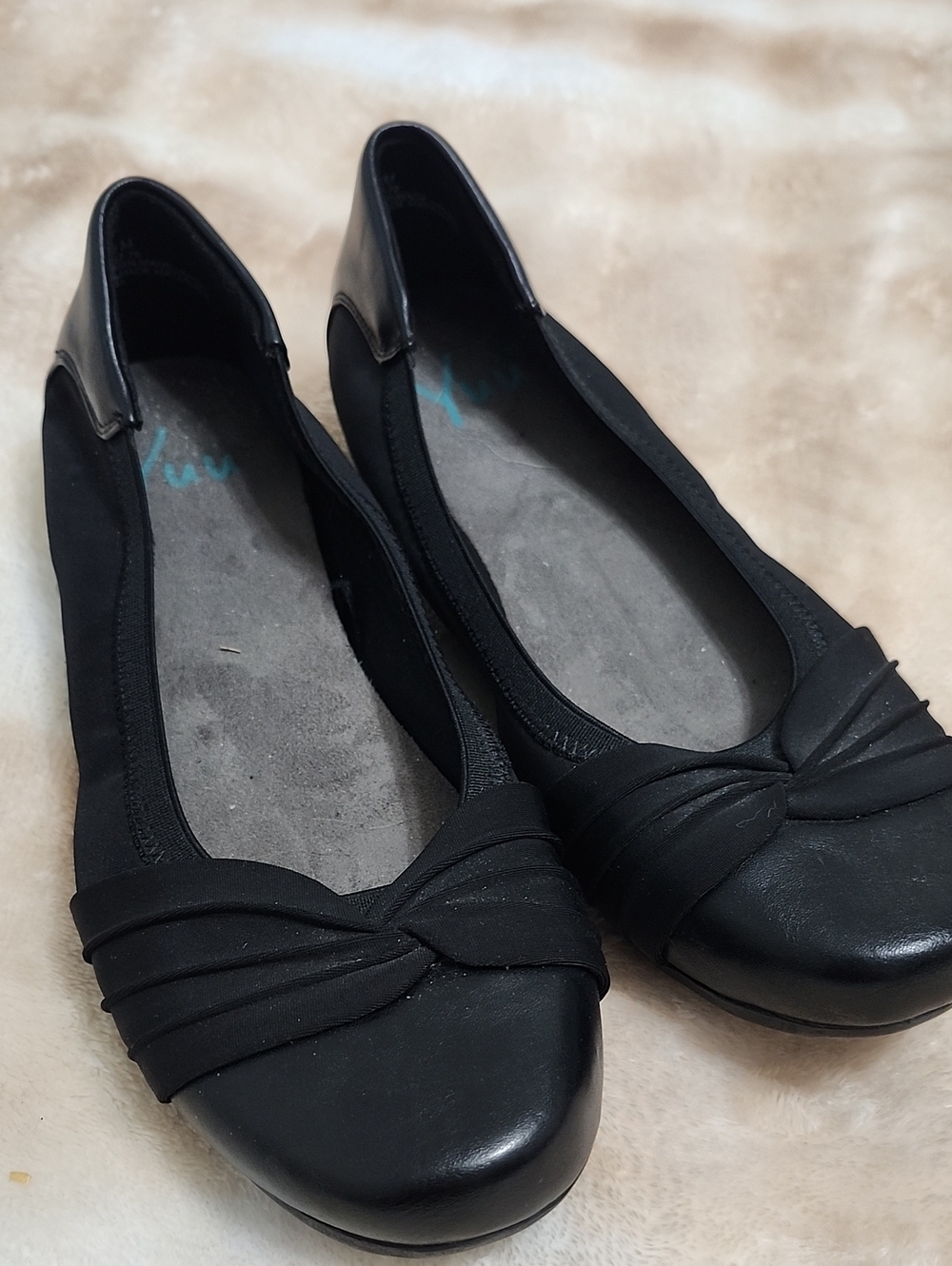 Yuu "Marcel" Black Slip On Ballet Flats 6.5M Shoes
